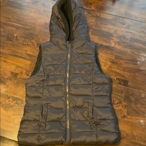 New York and Company fleece lined vest with hood!